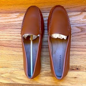 Aerosoles Over Drive Tan Faux Leather Loafer
